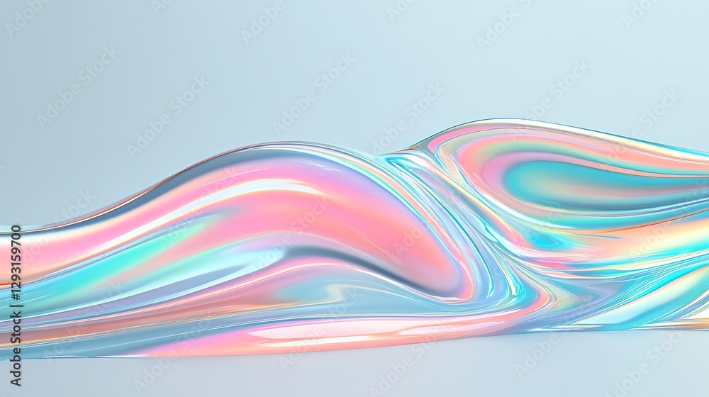 Abstract fluid shapes with pastel colors creating a vibrant and eye-catching wave design on a soft background Abstract fluid shapes with pastel colors creating a vibrant and eye-catching wave design on a soft background