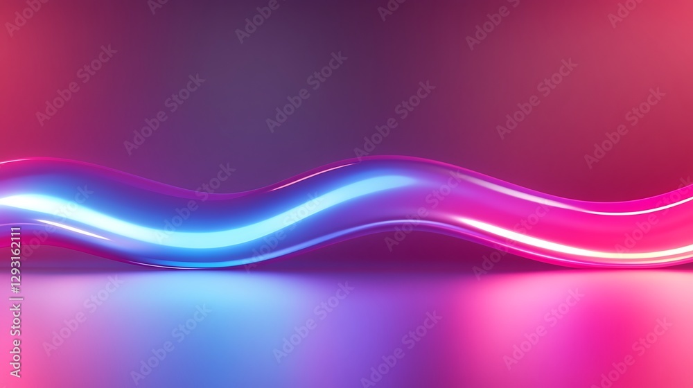 Abstract Light Waves with Neon Colors Against a Smooth Background for Modern Design and Creative Projects Abstract Light Waves with Neon Colors Against a Smooth Background for Modern Design and Creative Projects