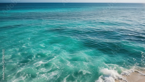 Tranquil Ocean Waters Surrounded by Serenity Perfect for Vacation Themes and Scenic Beach Getaways