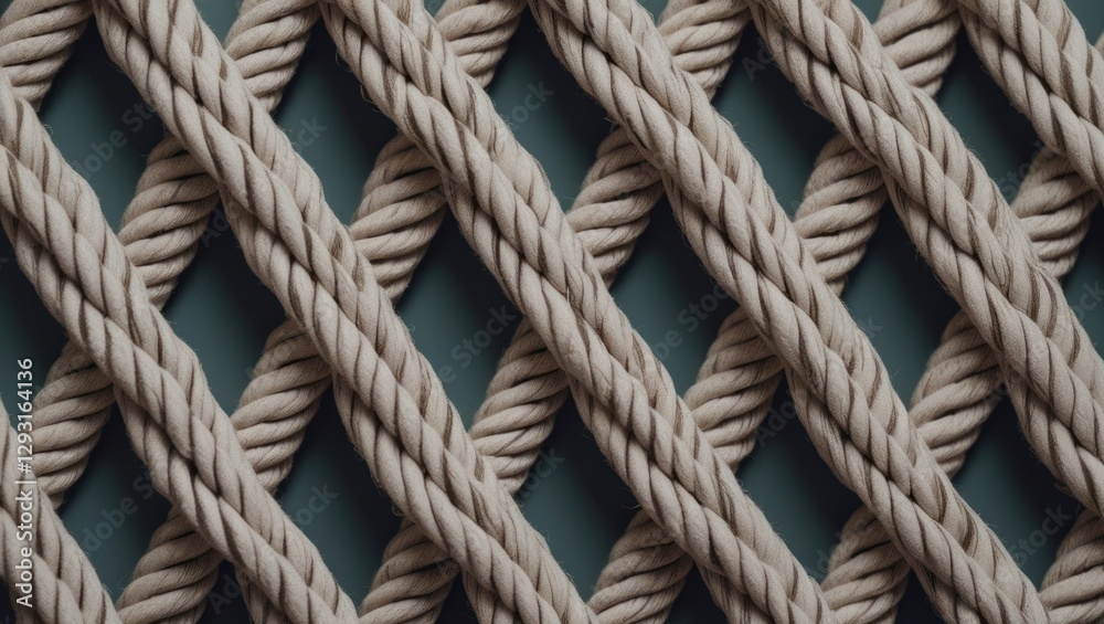 Rope texture woven grid background for textile design and creative projects showcasing natural fiber patterns and intricate details. Rope texture woven grid background for textile design and creative projects showcasing natural fiber patterns and intricate details.