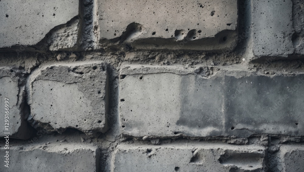 Weathered concrete wall texture with rough surface and visible imperfections suitable for industrial or urban design backgrounds. Weathered concrete wall texture with rough surface and visible imperfections suitable for industrial or urban design backgrounds.