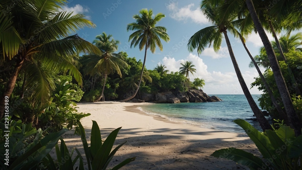 Fototapeta premium Tropical background for products