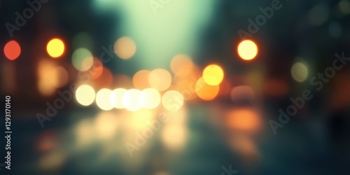 City Lights Bokeh at Night