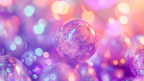 Iridescent neon hues blend with soft pastel gradients, evoking a futuristic, dreamlike ambiance.