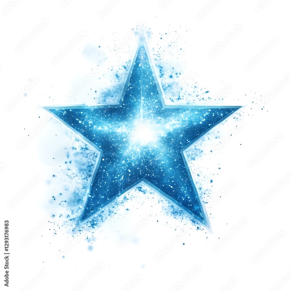 Obraz premium star isolated on white background.