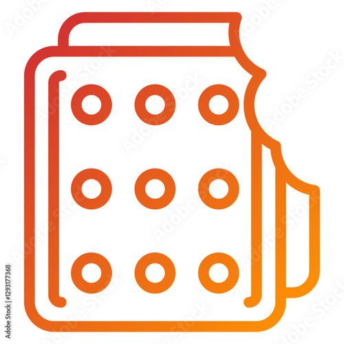 Vector Design Biscuits Icon Style