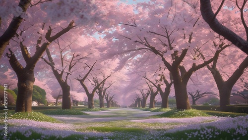 anime sakura background