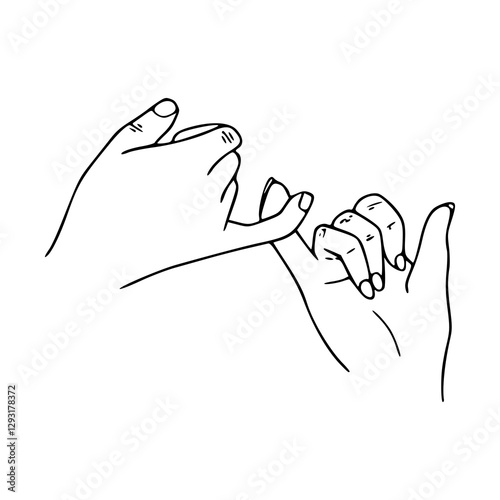 hand gestures of pinky promise