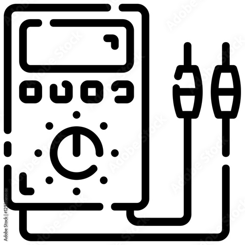 multimeter vector outline icon