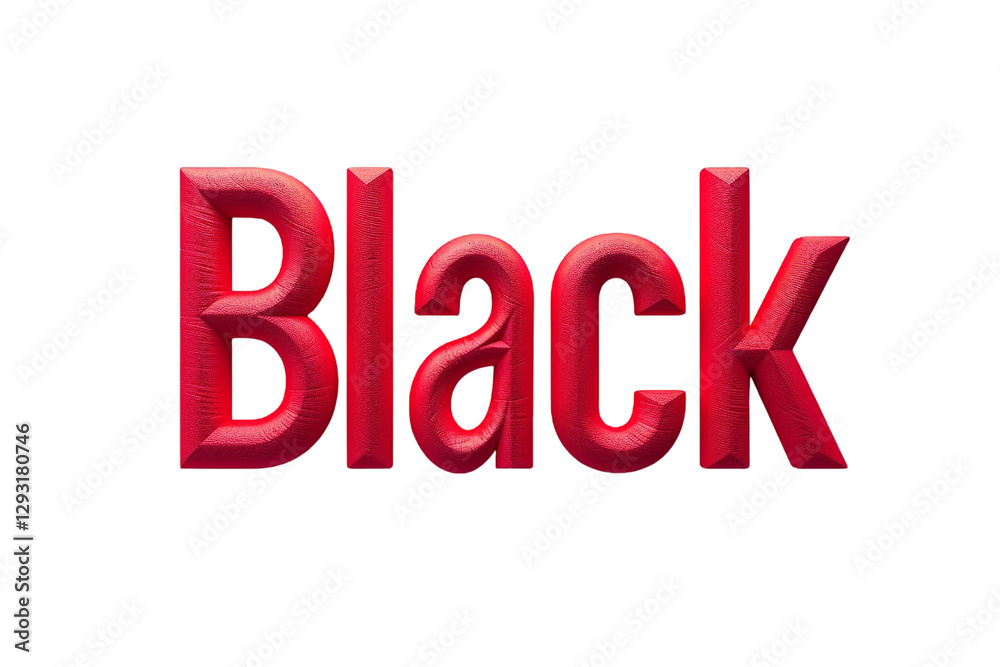 Black Friday Text Isolated on Transparent Background Black Friday Text Isolated on Transparent Background