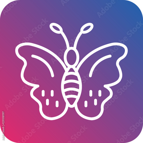 Butterfly Vector Icon Style
