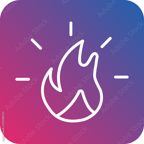 Fire Vector Icon Style