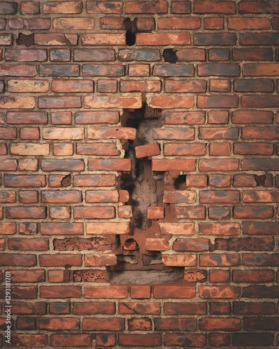 Background texture of old brick wall.