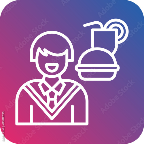 Food Addiction Vector Icon Style