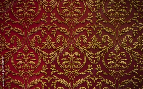 Design of red wallpaper texture as a background