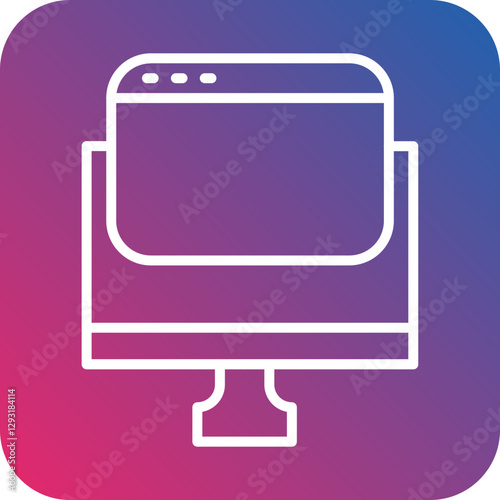 Windows Computer Vector Icon Style