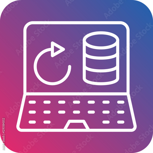 Data Portability Vector Icon Style