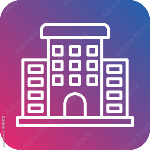 Main Establishment Vector Icon Style