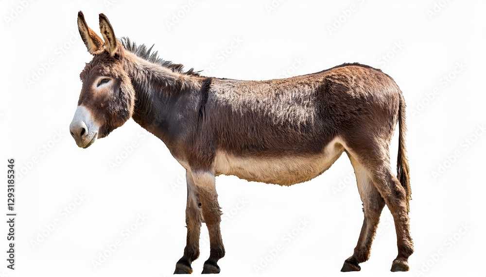 Isolated Donkey Against a Transparent Backdrop, Serene Mood Captured at Twilight on February th, Perfect for Digital Art, Home Decor, or Design Inspiration. Isolated Donkey Against a Transparent Backdrop, Serene Mood Captured at Twilight on February th, Perfect for Digital Art, Home Decor, or Design Inspiration.