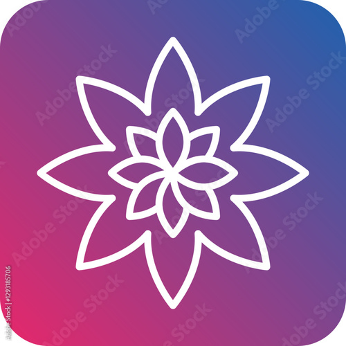 Flower Vector Icon Style