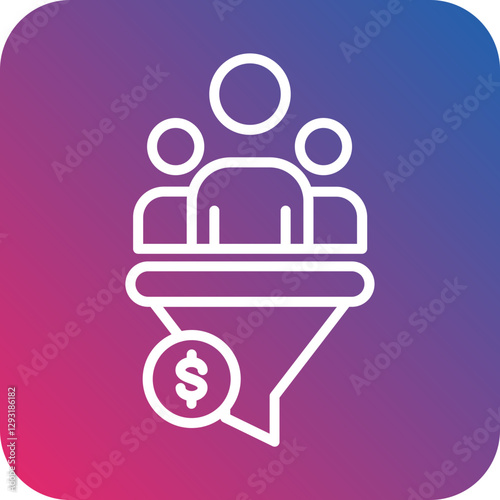 Cost Per Lead Vector Icon Style