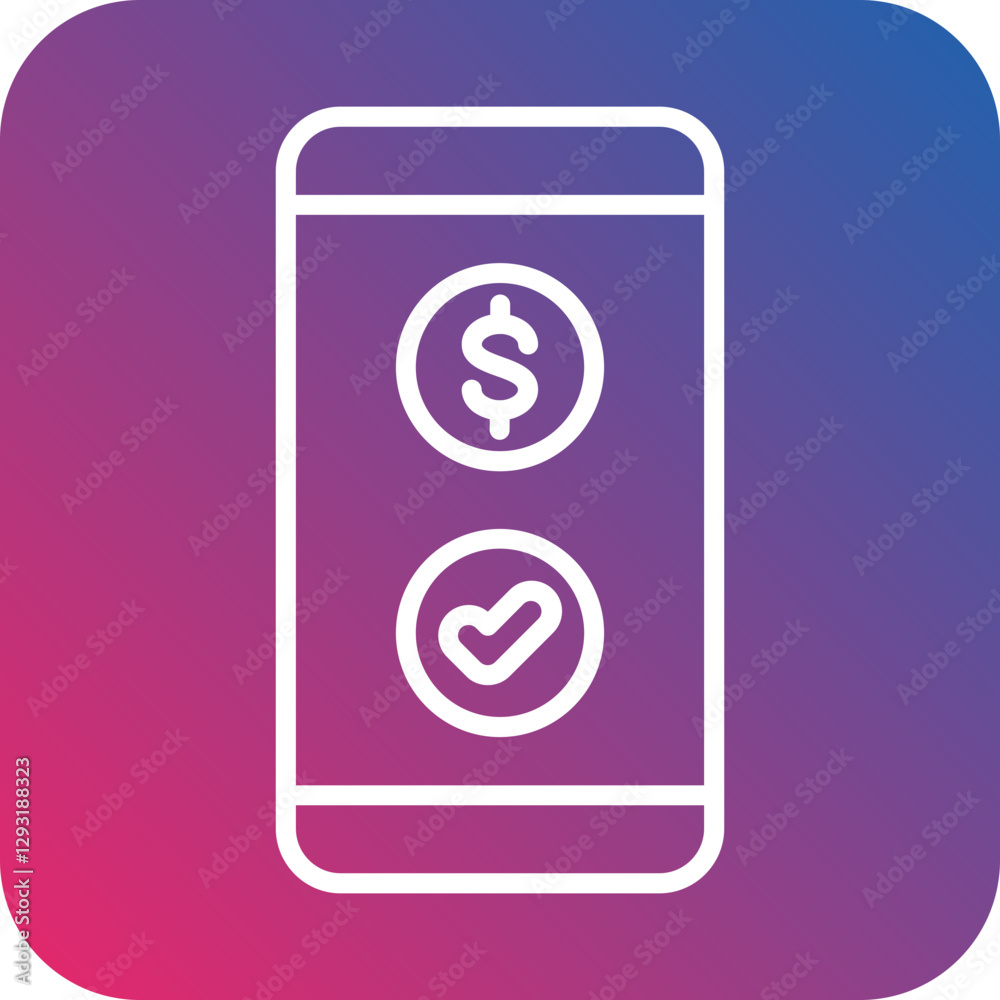 Online Transaction Vector Icon Style Online Transaction Vector Icon Style