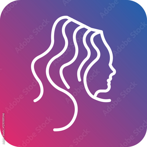 Hair Vector Icon Style