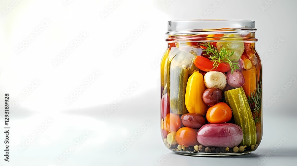 Deliciously tangy pickled vegetables presented in rustic ceramic bowls, capturing the essence of traditional food preparation and organic eating, vintage art style Deliciously tangy pickled vegetables presented in rustic ceramic bowls, capturing the essence of traditional food preparation and organic eating, vintage art style