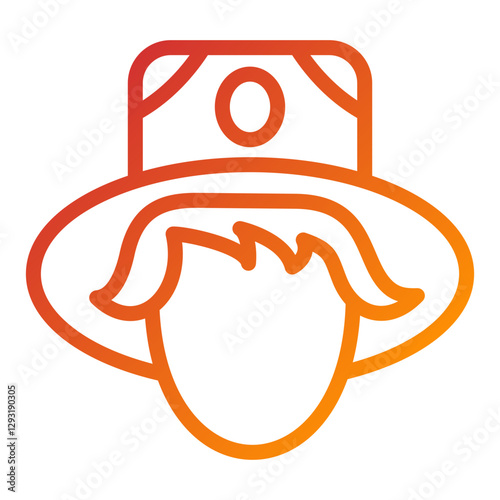 Vector Design Pilgrim Icon Style