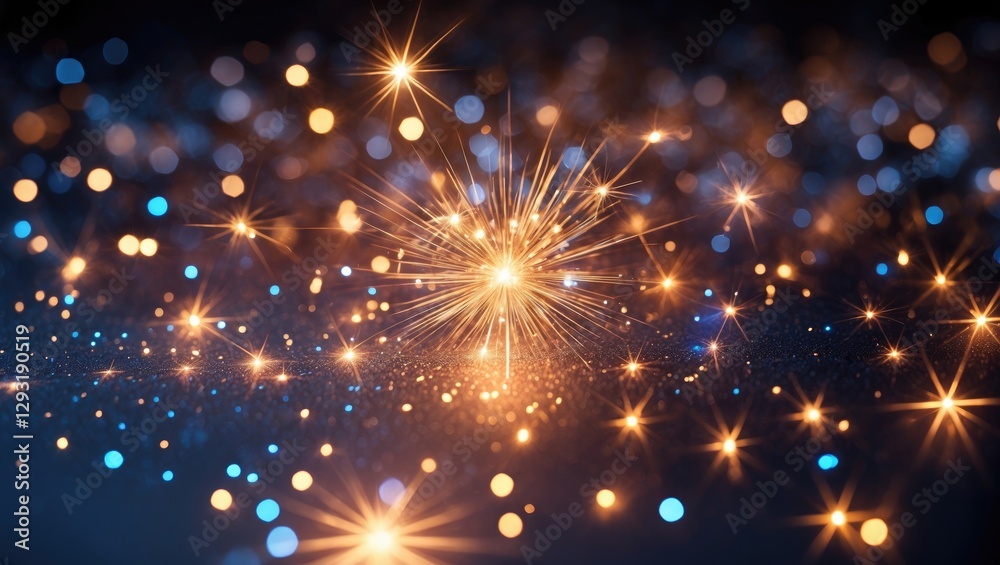 Abstract sparkling light background with bokeh effects in warm tones creating a dreamy and festive atmosphere. Perfect for celebration themes. Abstract sparkling light background with bokeh effects in warm tones creating a dreamy and festive atmosphere. Perfect for celebration themes.