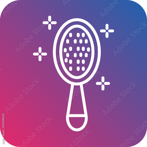 Baby hairbrush Vector Icon Style