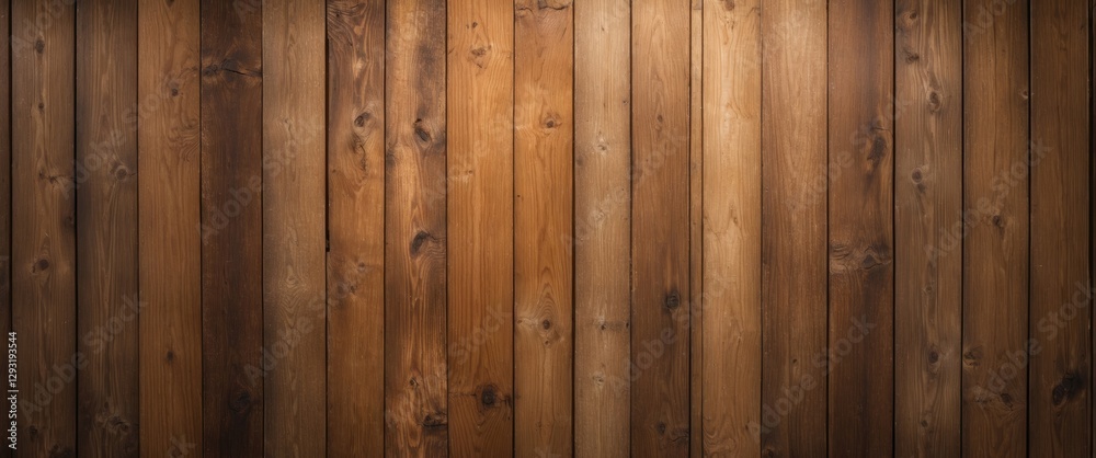 Warm toned wooden planks arranged vertically creating a rustic and inviting background for various design applications.