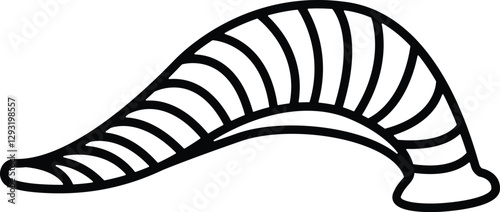 Illustration Outline of a Leech