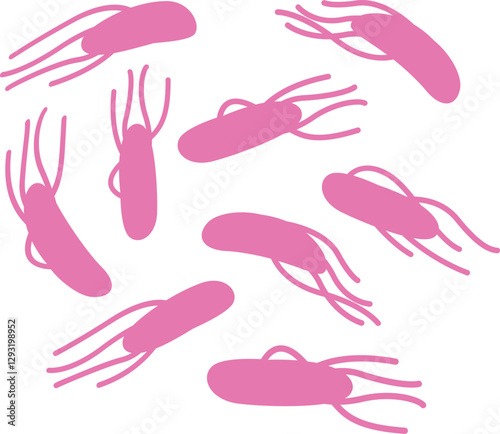 Salmonella Bacterium Design Vector Illustration