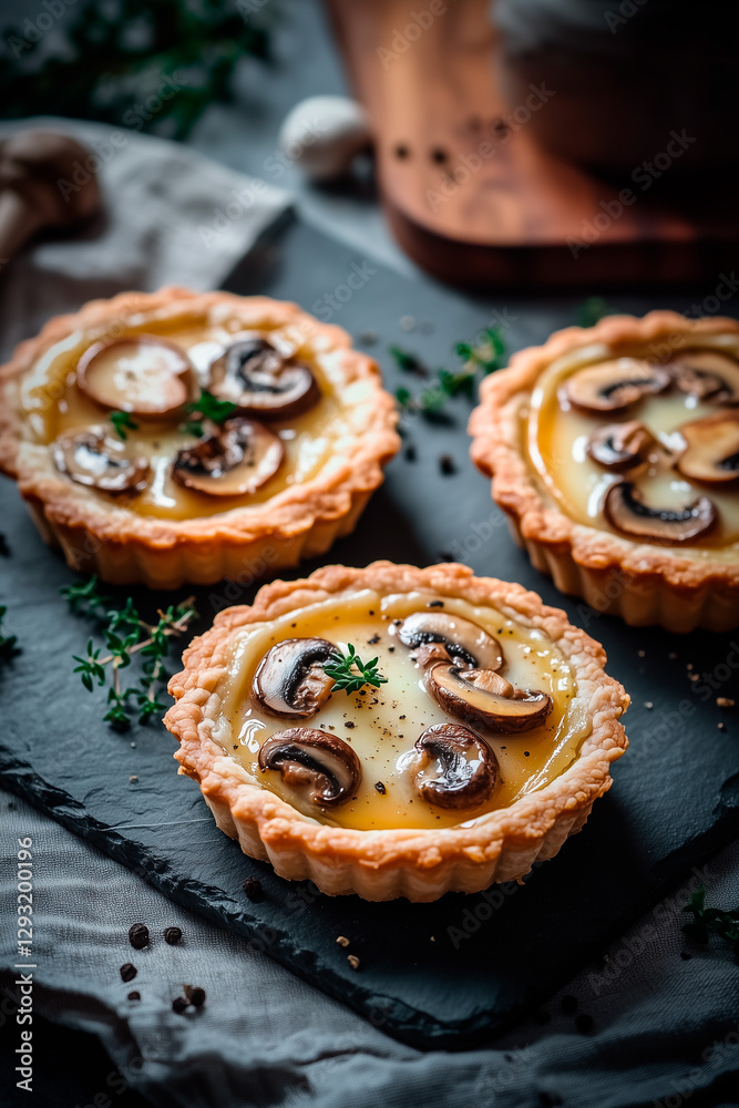 Rustic Mushroom Tartlets with Herbs Rustic Mushroom Tartlets with Herbs