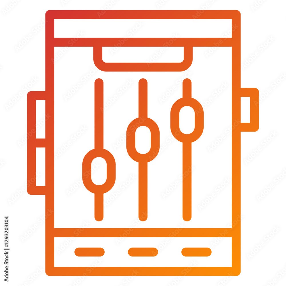 Vector Design Mobile Controls Icon Style Vector Design Mobile Controls Icon Style