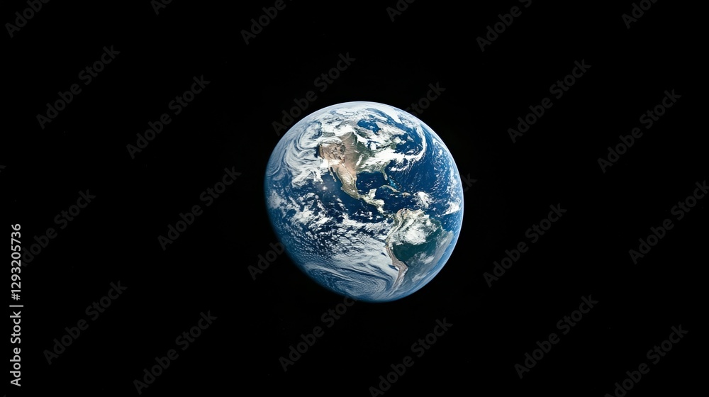 Earth globe in starry space, symbolizing unity and infinite possibilities. Earth globe in starry space, symbolizing unity and infinite possibilities.