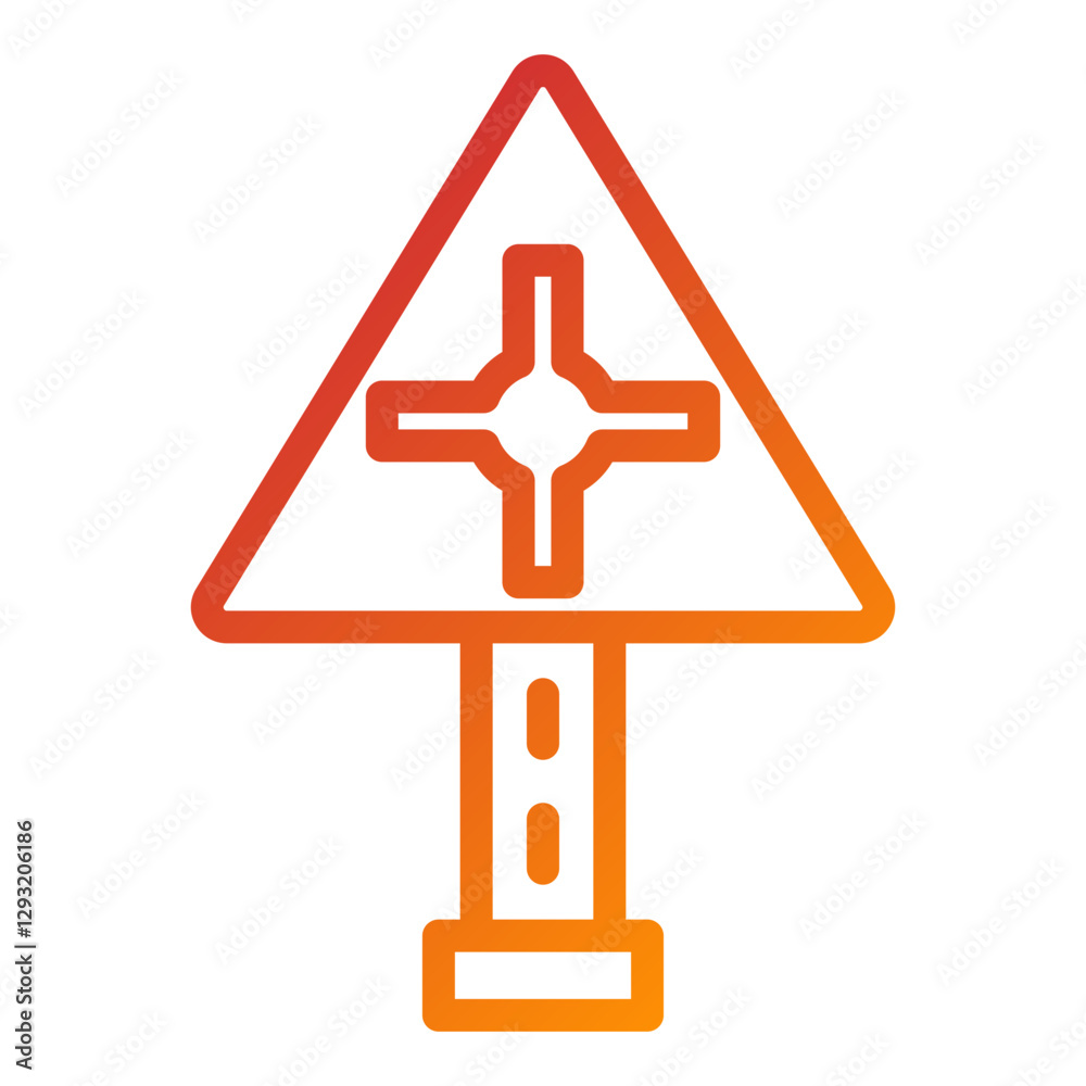 Vector Design Roundabout Icon Style Vector Design Roundabout Icon Style