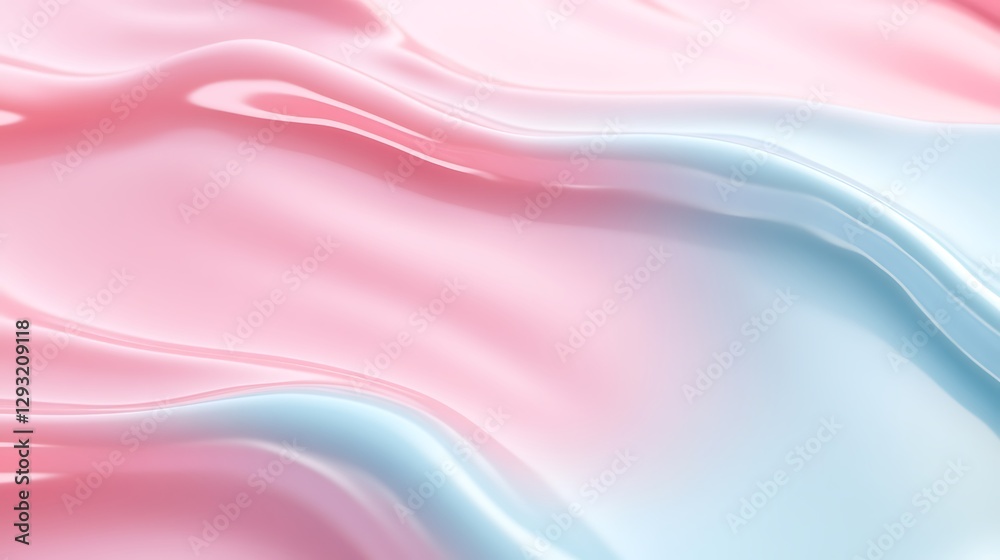 Smooth Fluid Waves in Soft Pink and Blue Tones for Backgrounds and Textures Smooth Fluid Waves in Soft Pink and Blue Tones for Backgrounds and Textures