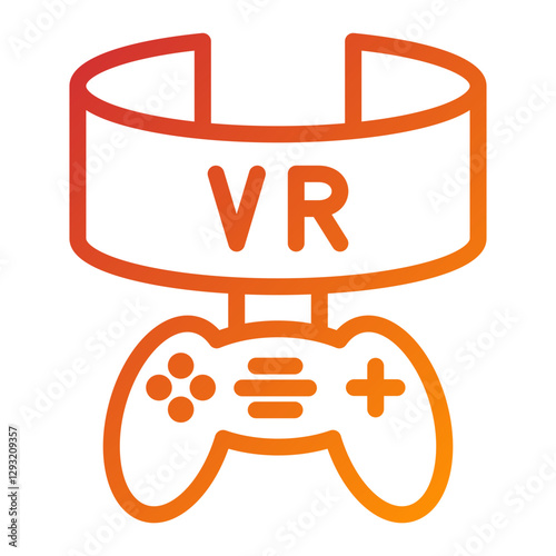 Vector Design Vr Gaming Icon Style
