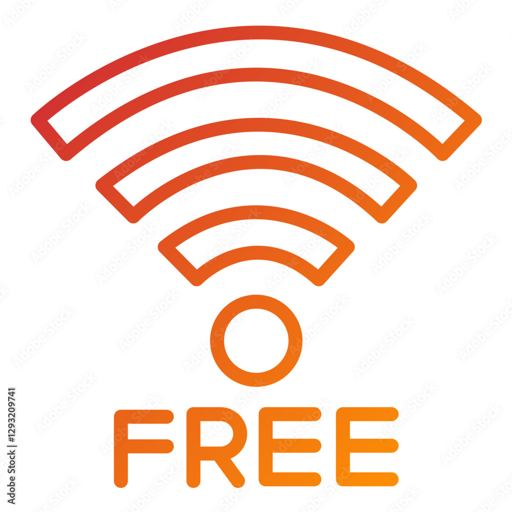 Vector Design Free Wifi Icon Style Vector Design Free Wifi Icon Style