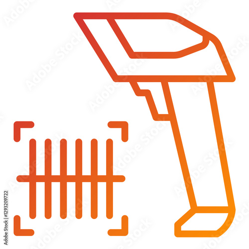 Vector Design Barcode Scanner Icon Style