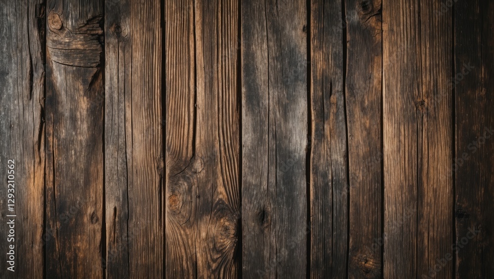Fototapeta premium Textured Dark Wooden Planks Background for Design Elements and Creative Projects in Rustic and Vintage Styles.
