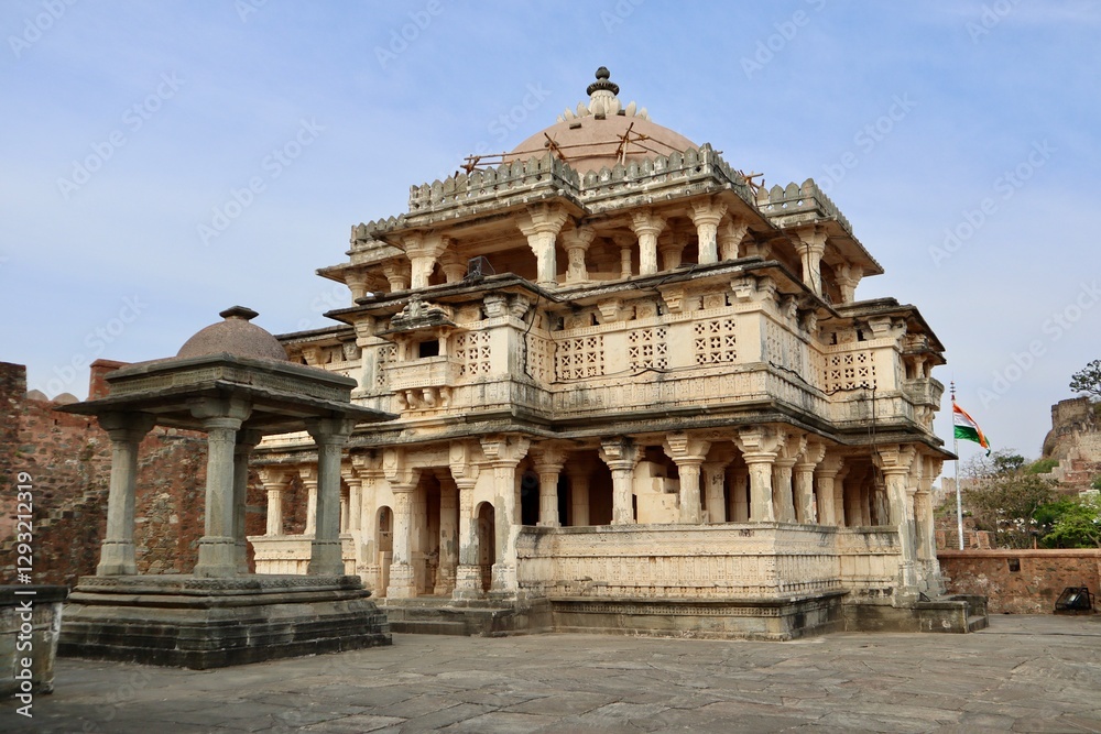 Obraz premium インド クンバルガール kumbhalgarh fort 寺院
