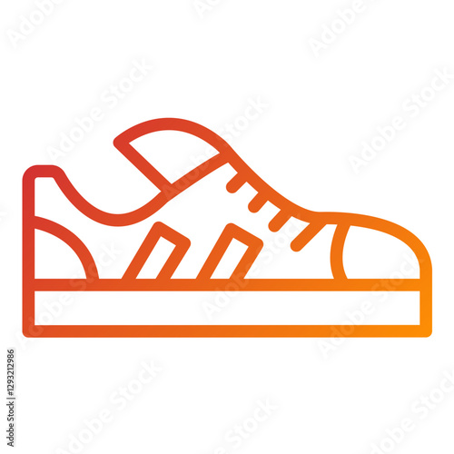 Vector Design Casual Shoes Icon Style