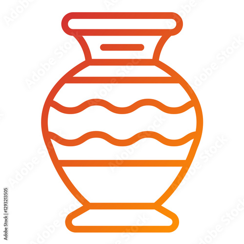 Vector Design Vase Icon Style