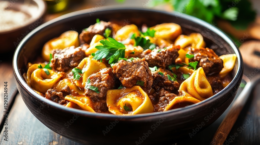 Hearty Beef Tortellini Pasta Dish - A Culinary Delight Hearty Beef Tortellini Pasta Dish - A Culinary Delight