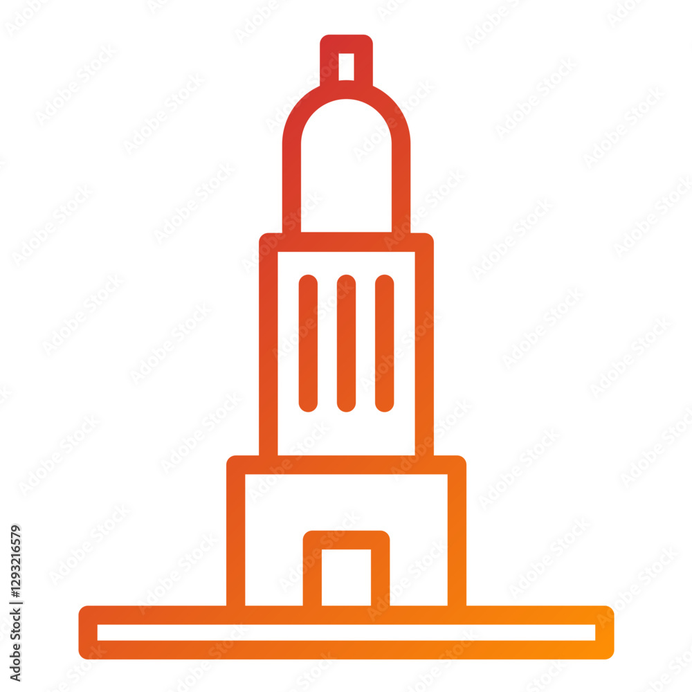 Vector Design Old Building Icon Style Vector Design Old Building Icon Style