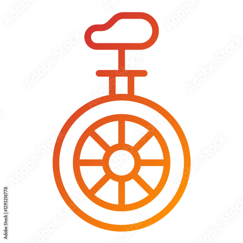Vector Design Monocycle Icon Style