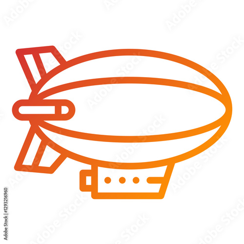 Vector Design Zeppelin Icon Style